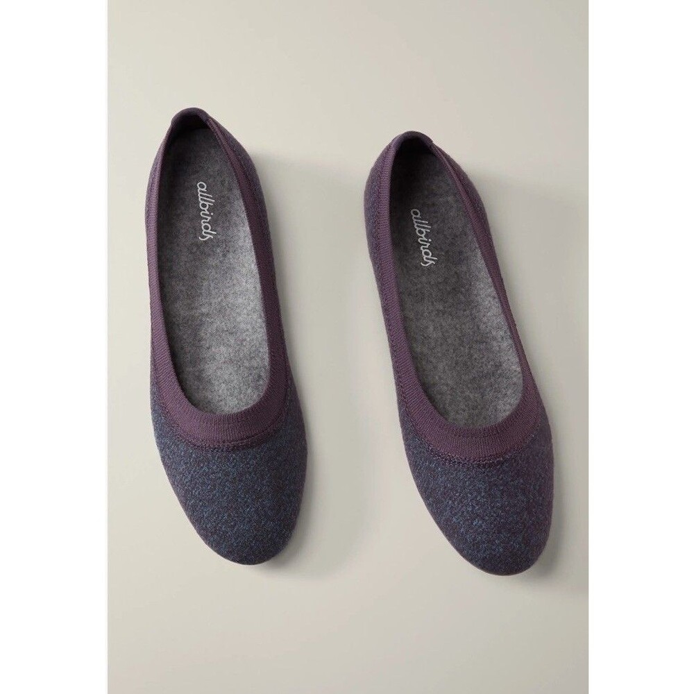 NEW Allbirds Women's size 9 Wool Breezers Ballet Flat Shoes Blue purple Flats